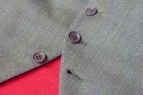 The Unfastened Vest or Waiscoat Button