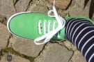 PF Flyers green canvas shoes sneaker Windjammer