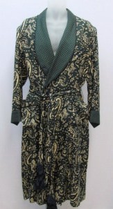 Gentleman Dressing Gown in Silk Paisley by Sulka Gentleman Dressing Gown in Silk Paisley by Sulka