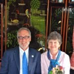 Owen and Eleonor Hardy abord the Venice Simplon Orient Express