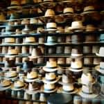 Straw Hats On Display Straw Hats On Display