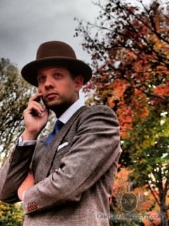 Vintage Mayser Homburg Hat in Brown