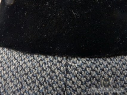 Black Velvet Collar With Grey, Black , Blue Tweed Black Velvet Collar With Grey, Black , Blue Tweed