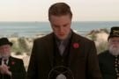 Jimmy Giving A Speech with Poppy Boutonniere and Collar Pin