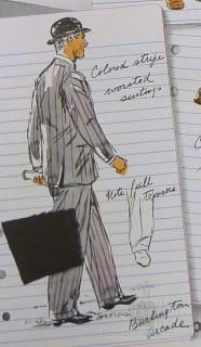 Colored Striped Worsted Suit