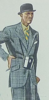 Single Breasted 2 Button Suit - Peaked Label