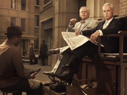 Bert Cooper in Argyle Socks & Roger Sterling
