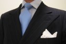 Light Blue Tie with Candy Stripe Shirt