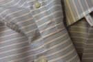 Cuff Detail on Horizontally Striped Shirt