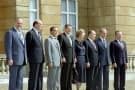 Young Helmut Kohl in Balanced Suit