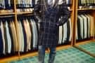 Gianpaolo in Ulster Overcoat with Bold Bi-Colored Windowpane