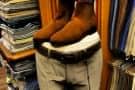 Velour Leather Chelsea Boots