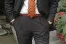 Ahmed Sajeel in Pinstripe Suit