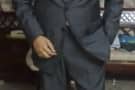 Grey Suit and Dark Purple Shoes