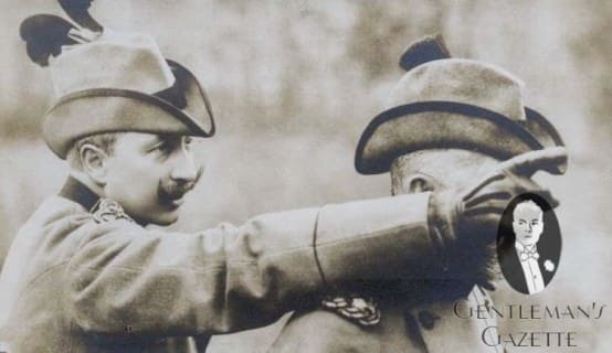 Kaiser Wilhelm II with Hunting Homburg Hat Kaiser Wilhelm II with Hunting Homburg Hat