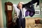 Suspenders, Polka Dot tie and Purple Lining