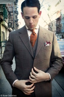 Brown Glen Urquhart 3 Piece Suit Hussmüller München