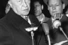 Konrad Adenauer & Willy Brandt in Homburg Hat