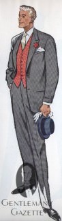Sleeved Cuffs on Lounge Suit in the 1950's Sleeved Cuffs on Lounge Suit in the 1950's