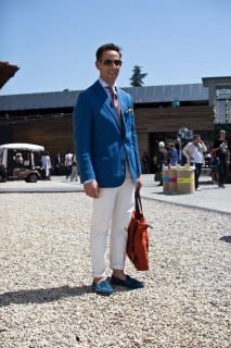 Teal Blue Jacket, Matching Shoes & Orange Bag Teal Blue Jacket, Matching Shoes & Orange Bag