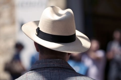 Panama Hat with Rakish Brim
