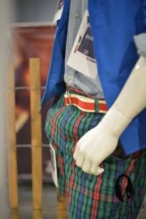 MRket Display with Chambray Shirt, Plaid Shorts & Bright Fabric Belt MRket Display with Chambray Shirt, Plaid Shorts & Bright Fabric Belt