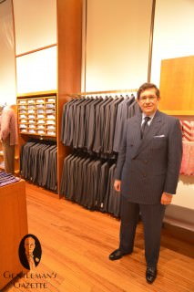 Mark E. Seitelman in Double Breasted Silk Suit Mark E. Seitelman in Double Breasted Silk Suit