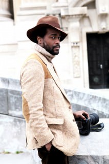 Guerre in Cap, Donegal Tweed Shooting Jacket