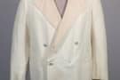 4x1 Double-breasted, white linen dinner jacket by Stephen Brod March 15, 1947