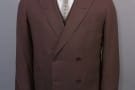 4x2 Double-breasted, brown wool suit, Brod 1958