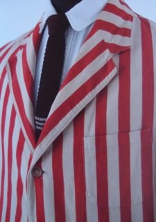 Red & White Cotton Flannel Blazer 1928