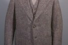 Single Breasted Donegal Tweed Suit in Mottled Brown 1948