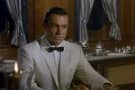 White Dinner Jacket with Black Batswing Bow Tie