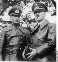 Brauchitsch & Hitler in Black Leather Trench Coats at Warsaw Parade 1939