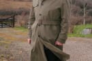 Single breasted trench coat variation without Raglan sleeves by GG reader Malcom Kindness