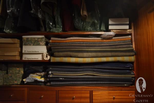 Vintage Fabric, waiting to be tailored