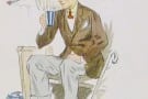 Brown Sportscoatwith Yellow Shirt, Red Tie & White Jumper