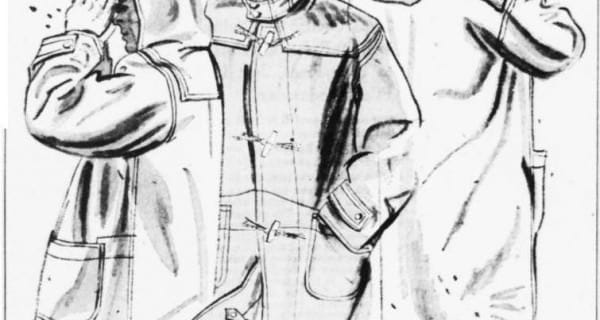 Duffle Coat in Milwaukee Journal December 1941