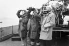 Duffle coats on 7 March 1942 abord HMS ATHERSTONE off Plymouth