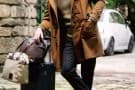 Modern day duffle coat in camel