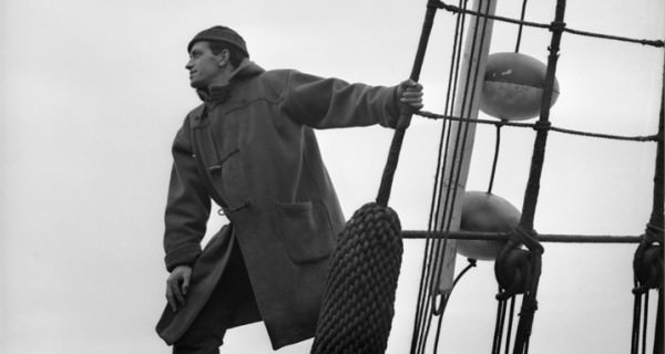 Sailor in duffle coat on November 20, 1942