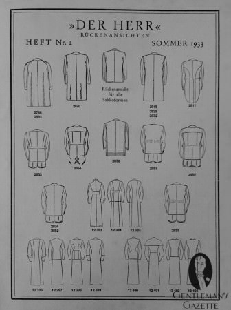 The Back of Coats & Overcoats in 1933