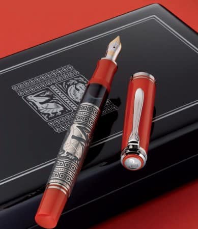 Pelikan Toledo in red