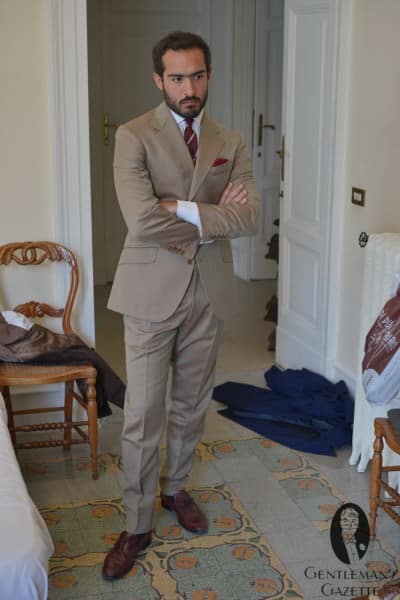 Gianni in a Solaro suit he picked up on a flea market