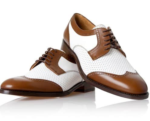 Shoepassion no 381 two tone derby brogue with perforated whole - ideal for summer