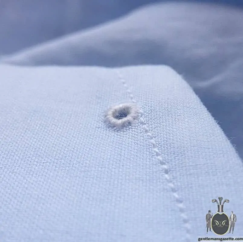 Pin Hole In Shirt Collar For Collar Pin