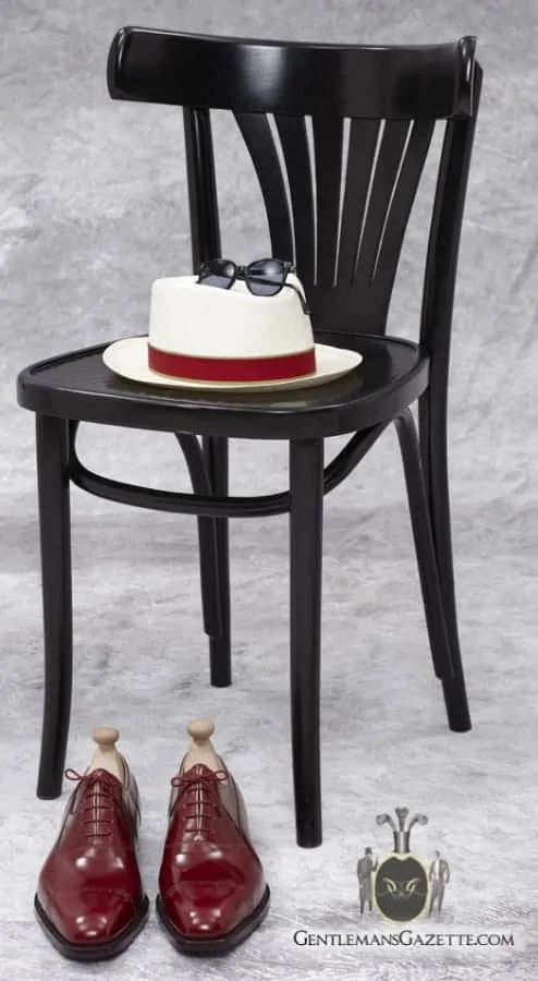 Borsalino Panama Hat - Balint Red Bespoke Shoes
