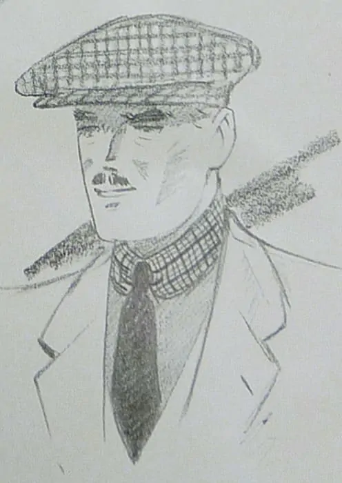 Illustration of a tweed Cap