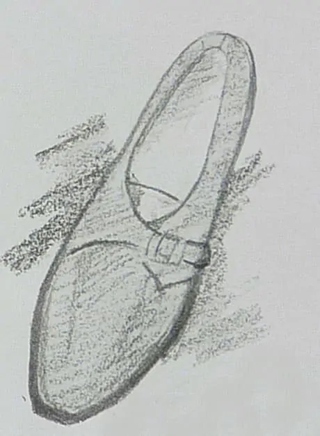 Illustration of monk strap shoes
