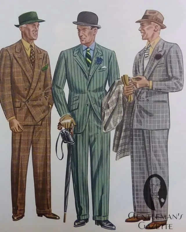 Plaid, Chalkstripe & Windowpane Suit 1936